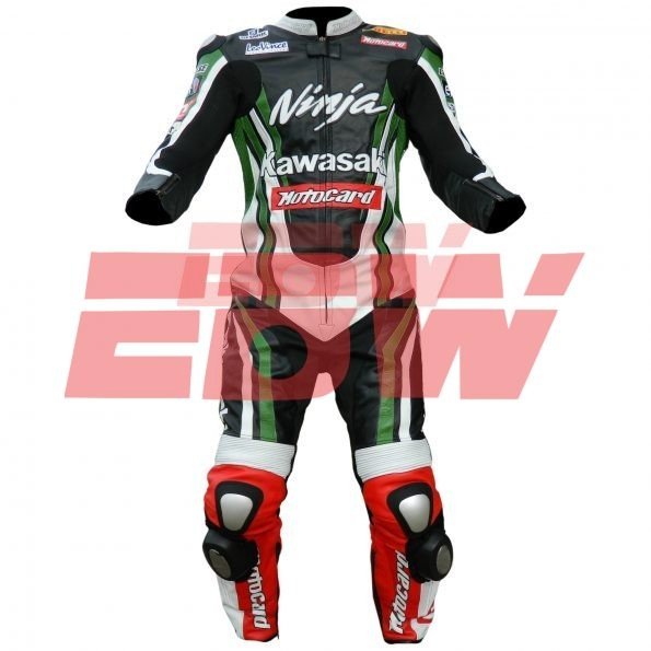 Kawasaki-Ninja-One-Piece-Motorbike-Racing-Leather-Suit-1