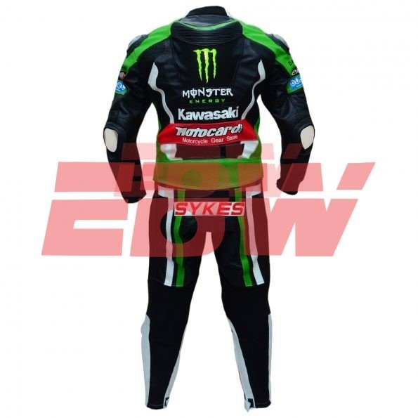 Tom-Sykes-Kawasaki-Ninja-Two Piece-Motorbike-Racing-Leather-Suit-2