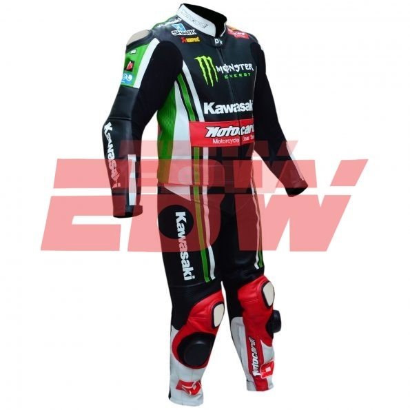 Tom-Sykes-Kawasaki-Ninja-Two Piece-Motorbike-Racing-Leather-Suit-3