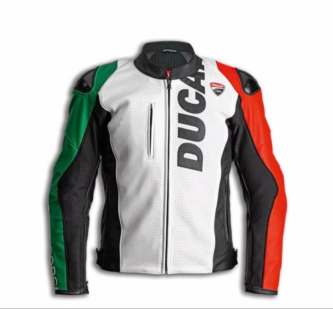 Ducati Corse Tricolor Leather Motorcycle