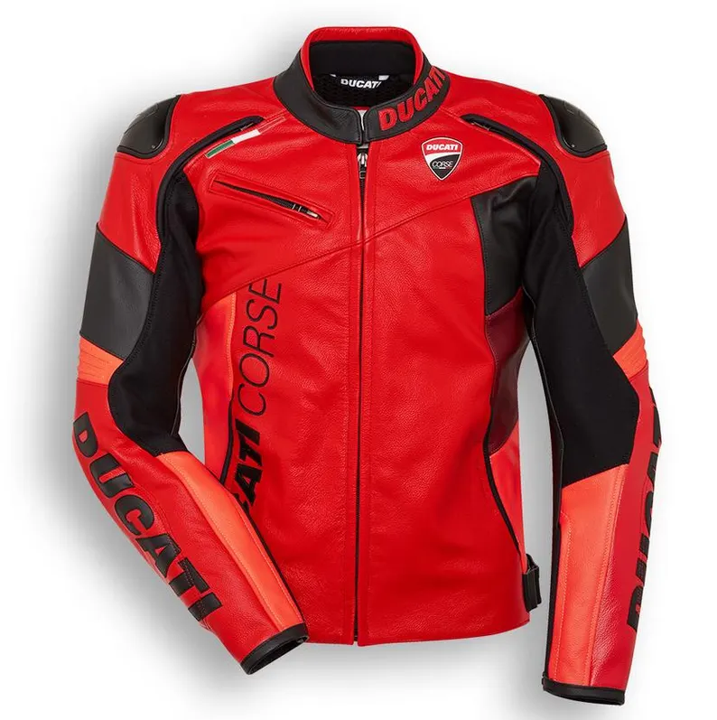 Ducati C6 Red Leather Jacket