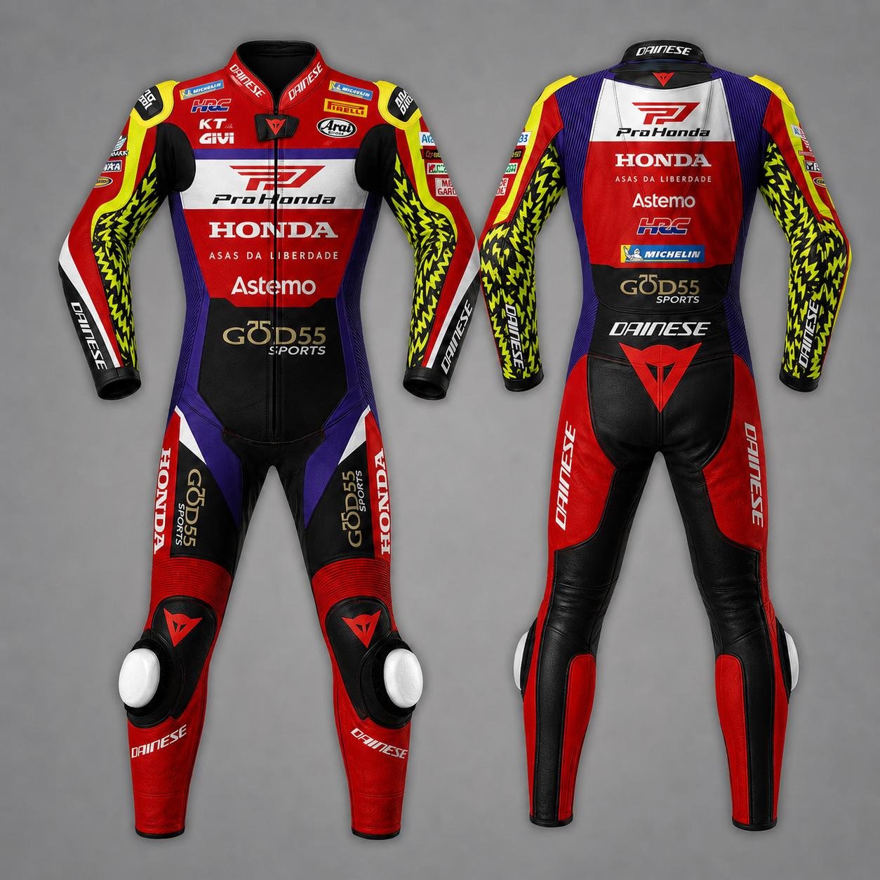 Motorcycle 1-Piece Leather Suit