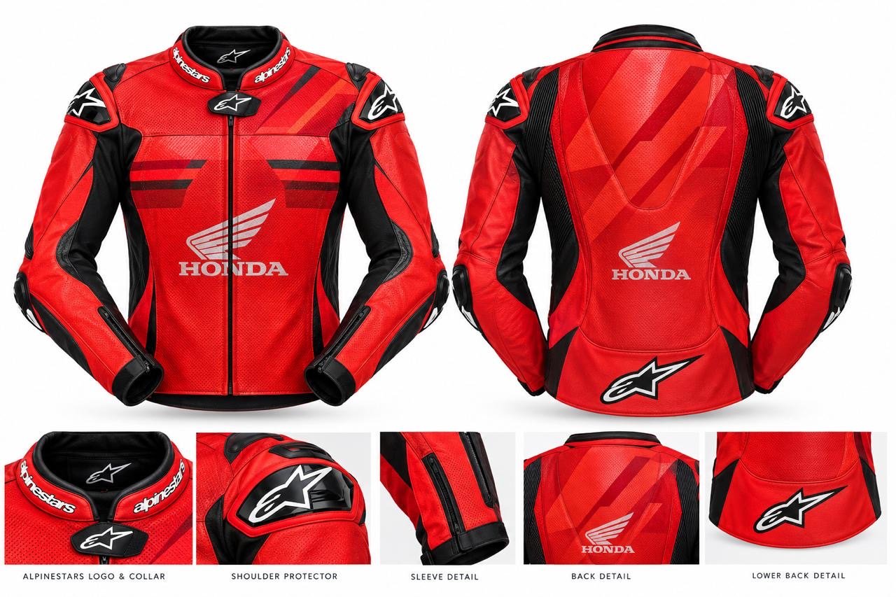 Custom Honda leather jacket